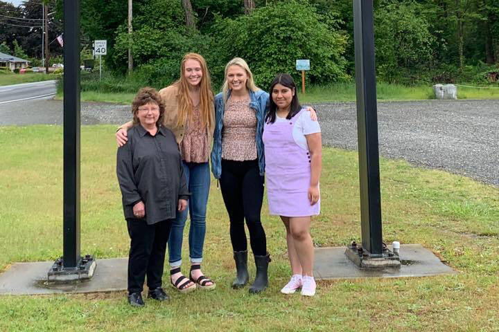 From left, the Rochester Swede Day Grand Marshal Barbara Munsell and Royalty Court Amerika Jones, Hannah Rodeheaver and Brisa Ramirez. Their coronation will commence at 6 p.m. on June 18.